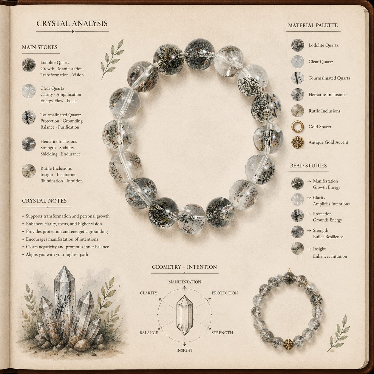 Aurlin Super Seven Bracelet – Spiritual Power, Transformation & High Vibration