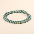 Aurlin Calm & Clarity Bracelet – Aquamarine, Gray Moonstone, White Phantom Quartz & Clear Quartz