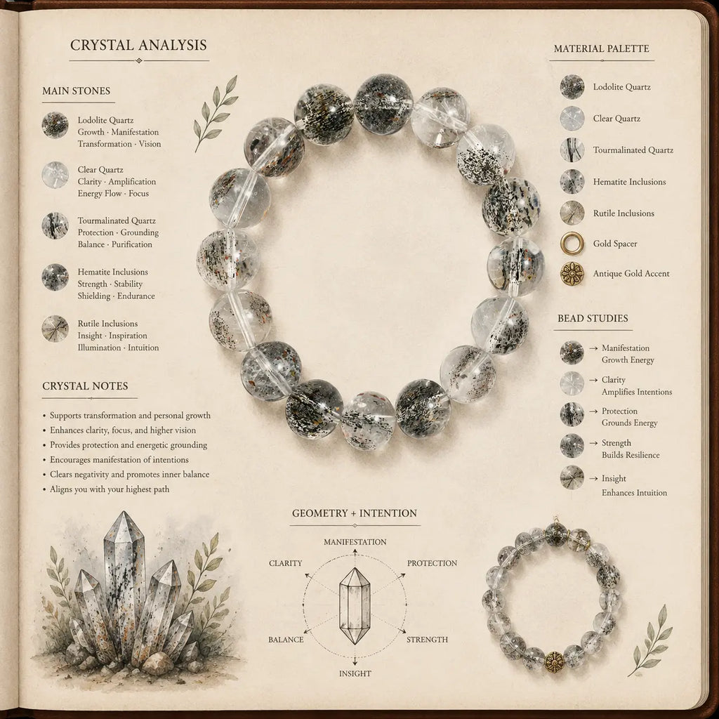 Aurlin Super Seven Bracelet – Spiritual Power, Transformation & High Vibration
