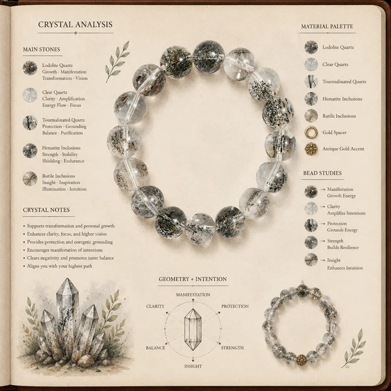 Aurlin Super Seven Bracelet – Spiritual Power, Transformation & High Vibration
