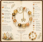 Aurlin Solar Plexus Chakra Energy Crystal Bracelet – Confidence · Power · Personal Will