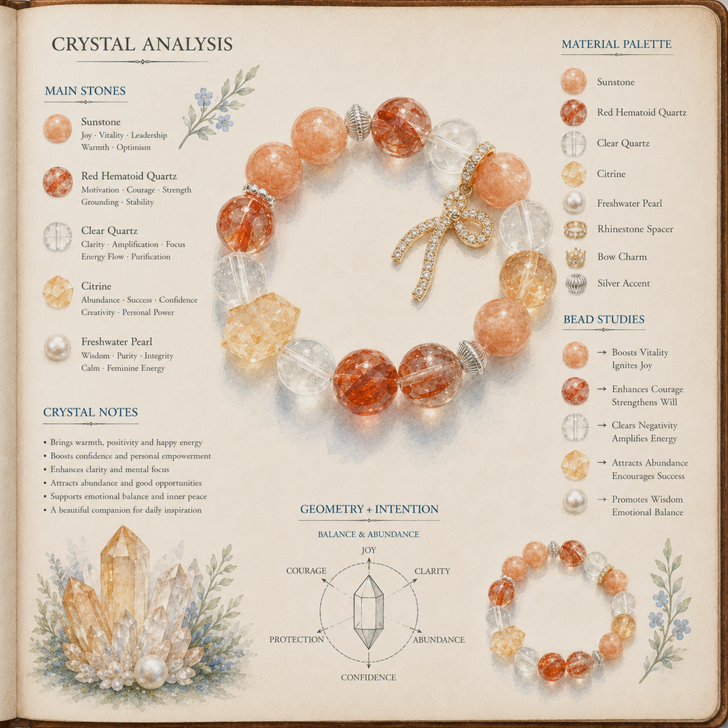 Aurlin Sacral Chakra Energy Crystal Bracelet – Emotional Healing · Creativity · Life Passion