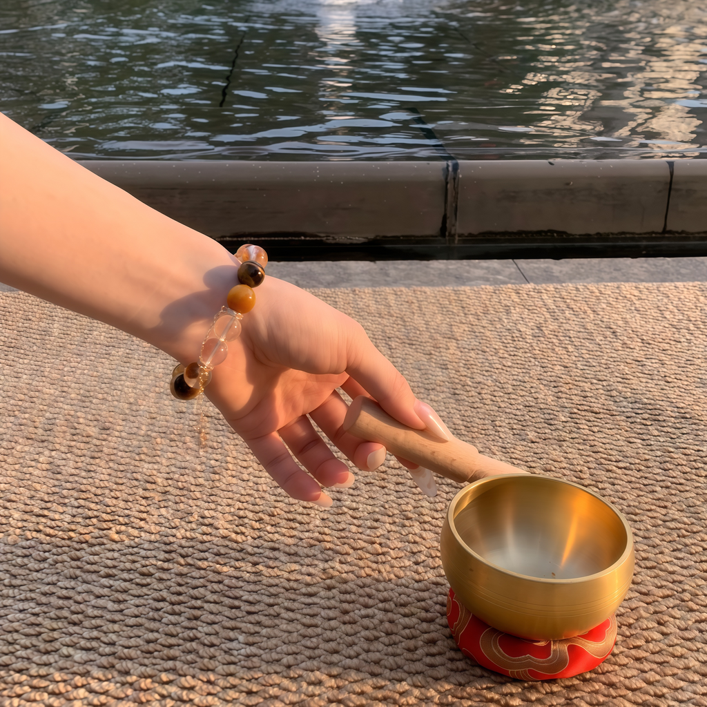 Aurlin Solar Plexus Chakra Energy Crystal Bracelet – Confidence · Power · Personal Will