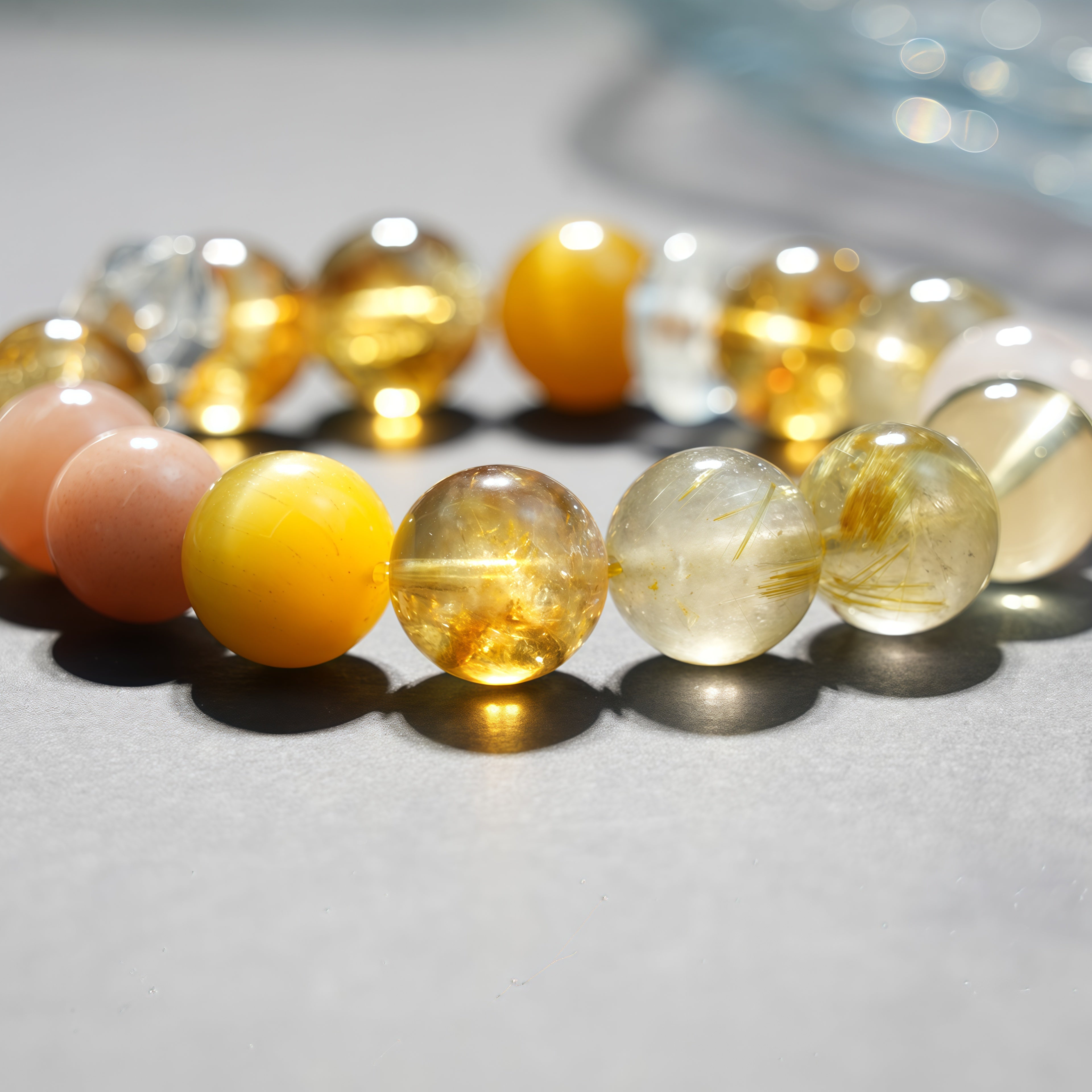 Aurlin Taurus Natural Energy Crystal Bracelet – Stability & Abundance