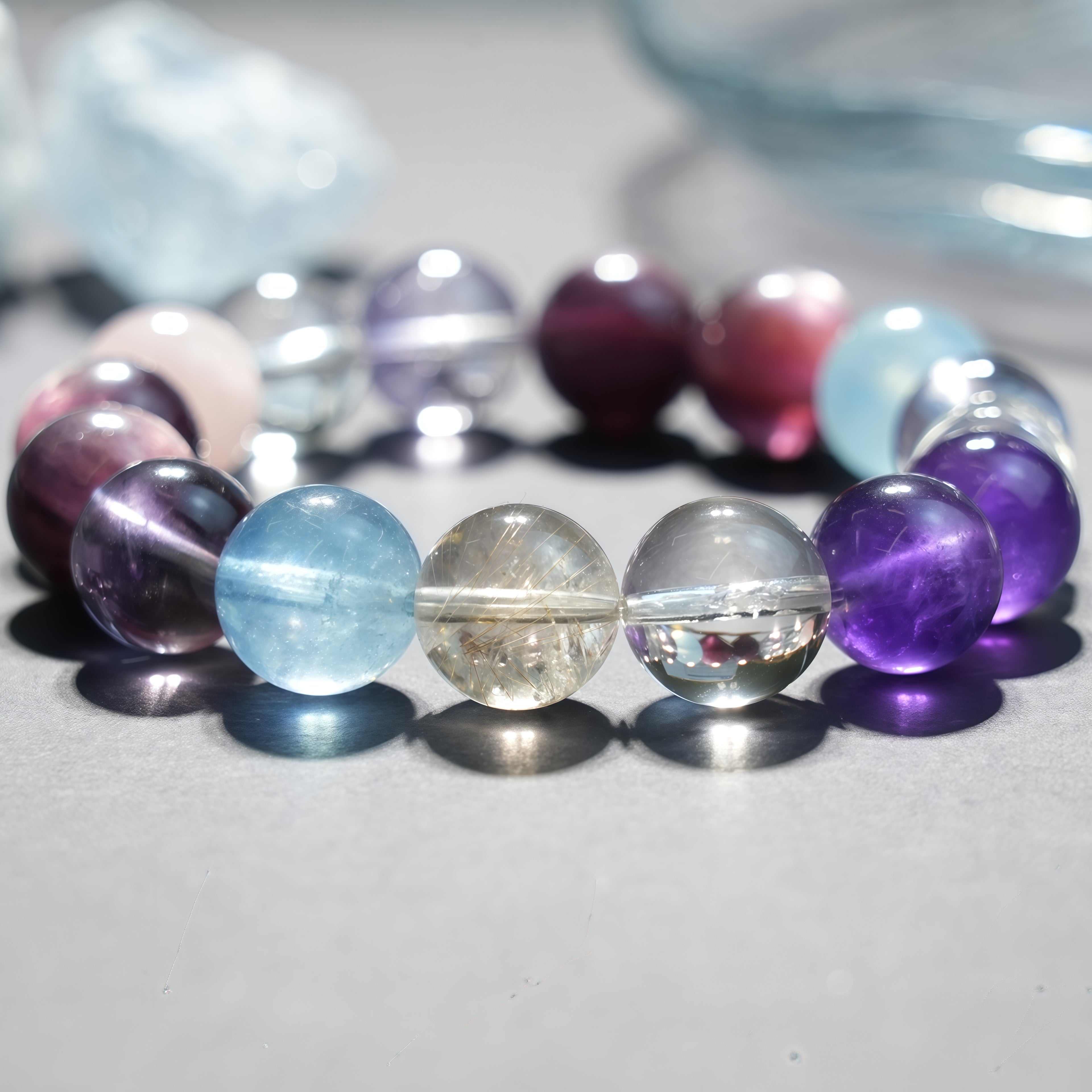 Aurlin Libra Natural Energy Crystal Bracelet – Balance & Harmonious Relationships