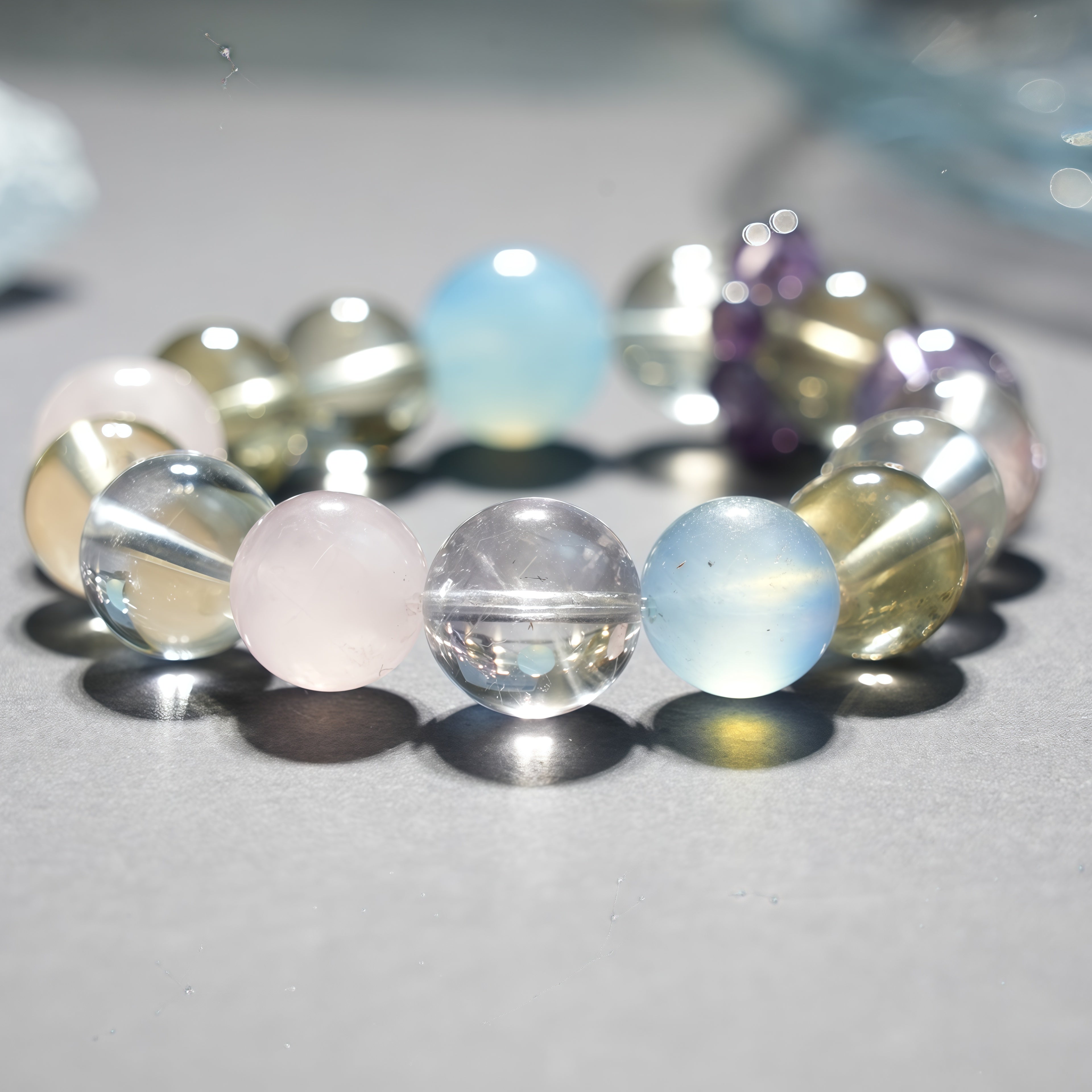 Aurlin Pisces Natural Energy Crystal Bracelet – Intuition & Spiritual Connection