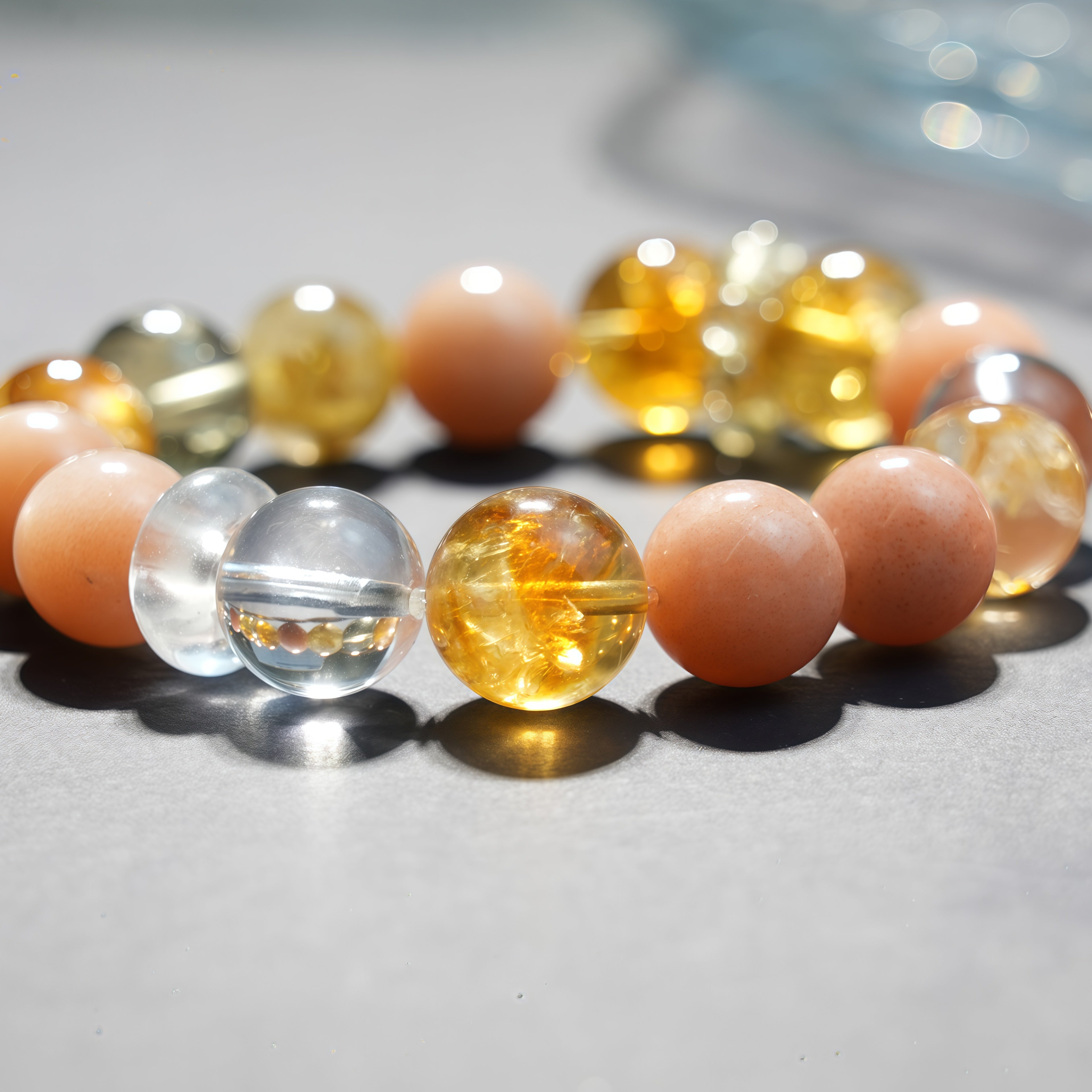 Aurlin Leo Natural Energy Crystal Bracelet – Confidence & Leadership