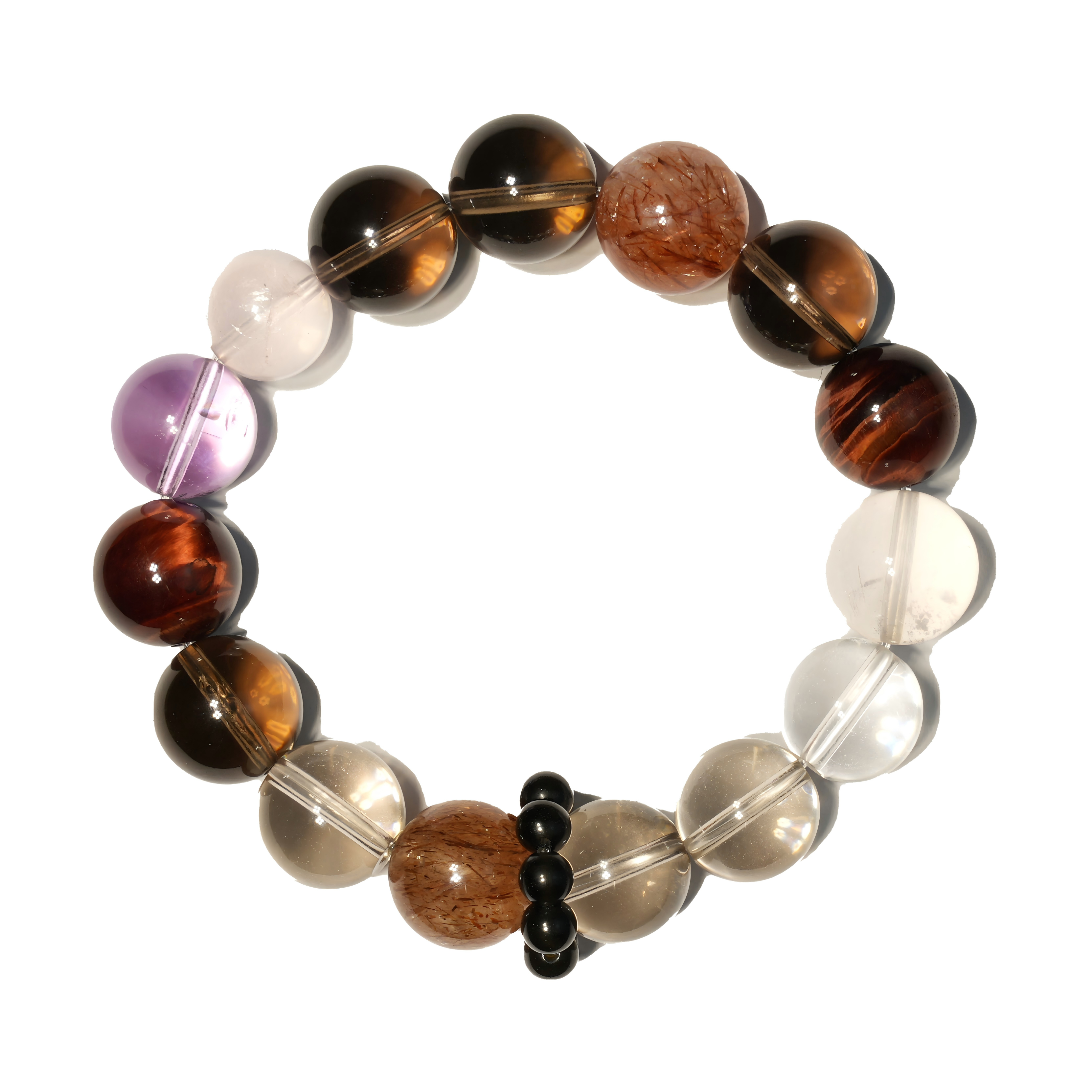 Aurlin Capricorn Natural Energy Crystal Bracelet – Ambition & Grounded Success – Customizable