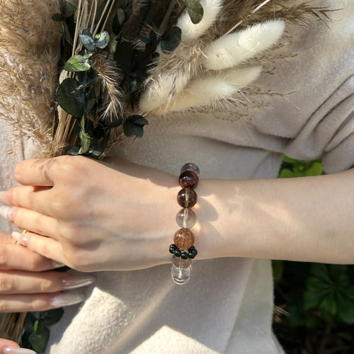 Aurlin Capricorn Natural Energy Crystal Bracelet – Ambition & Grounded Success