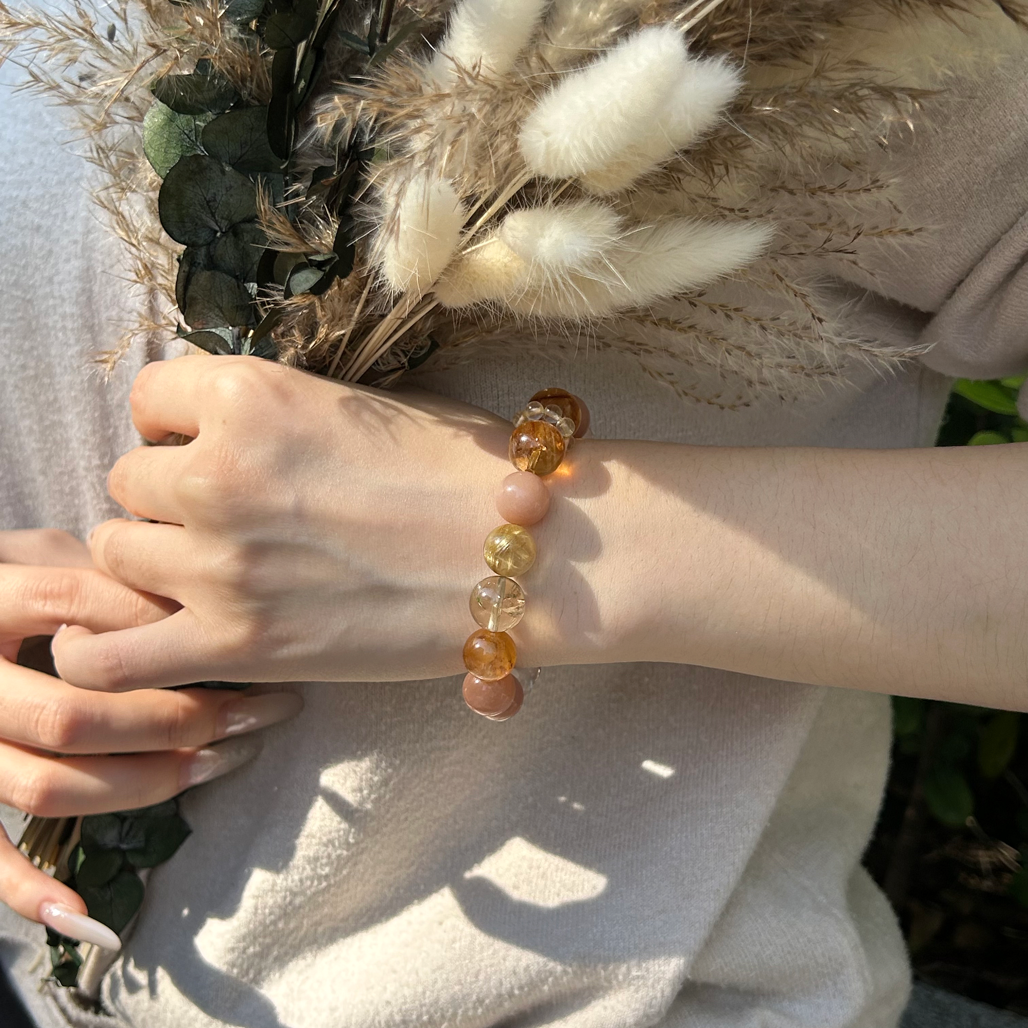 Aurlin Leo Natural Energy Crystal Bracelet – Confidence & Leadership