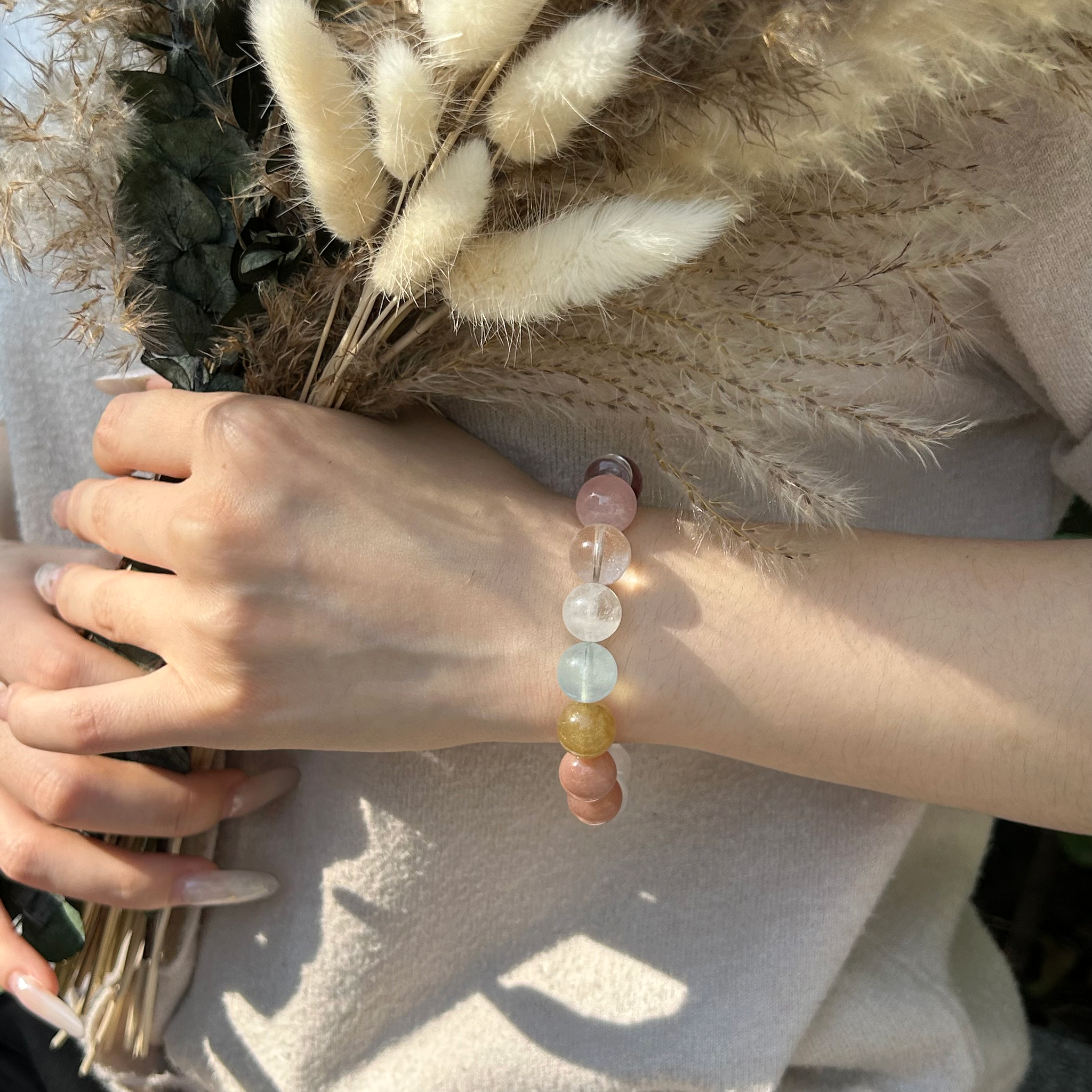 Aurlin Cancer Natural Energy Crystal Bracelet – Emotional Healing & Intuition