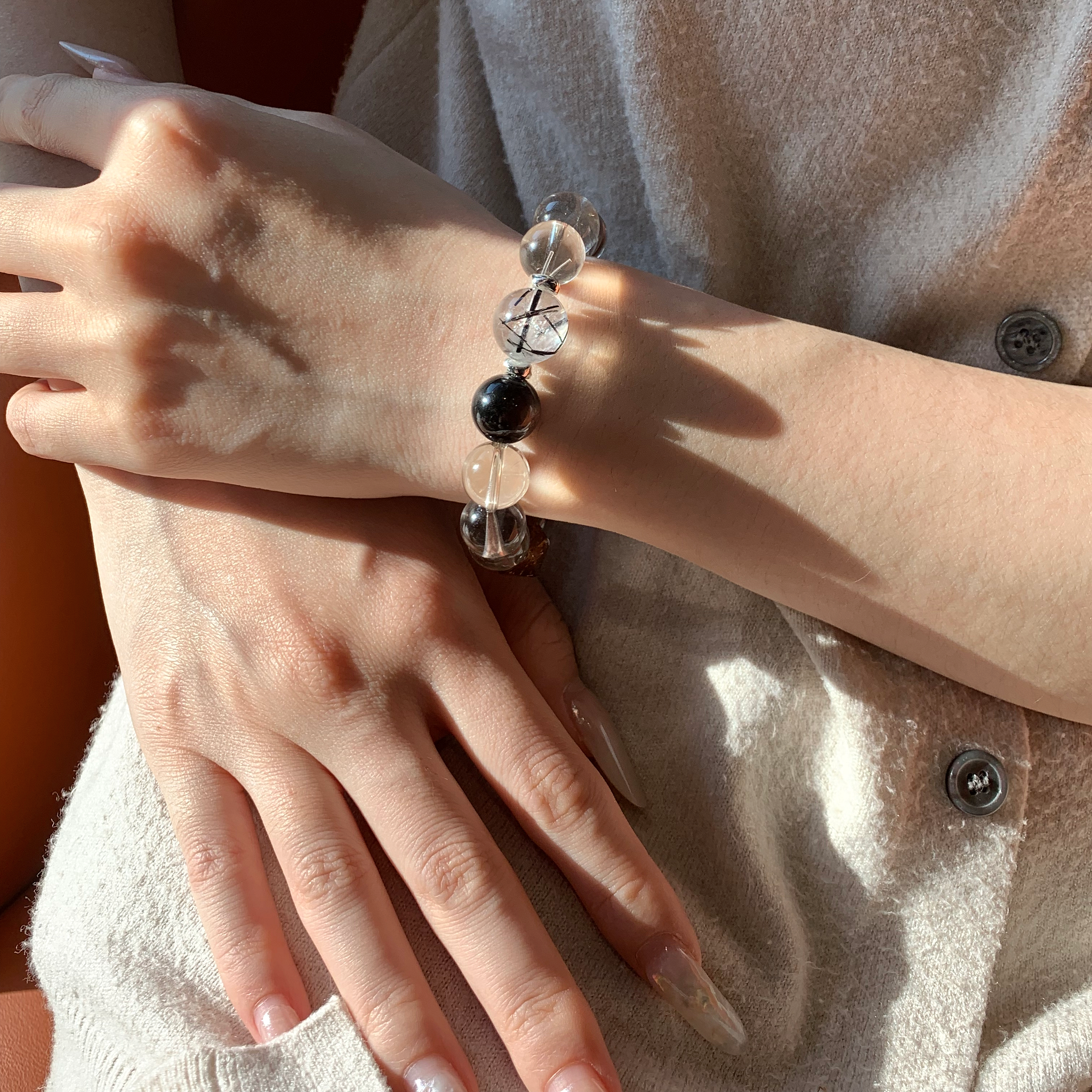 Aurlin Protection & Energy Cleansing Crystal Bracelet