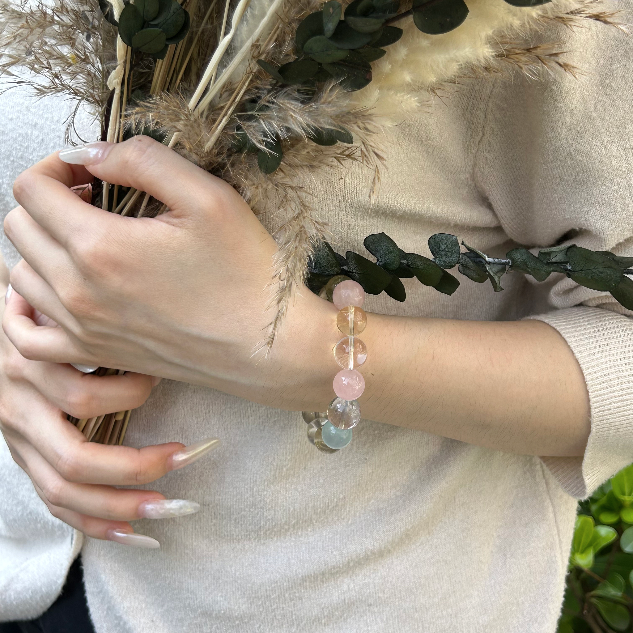 Aurlin Virgo Natural Energy Crystal Bracelet – Grounding & Practical Wisdom