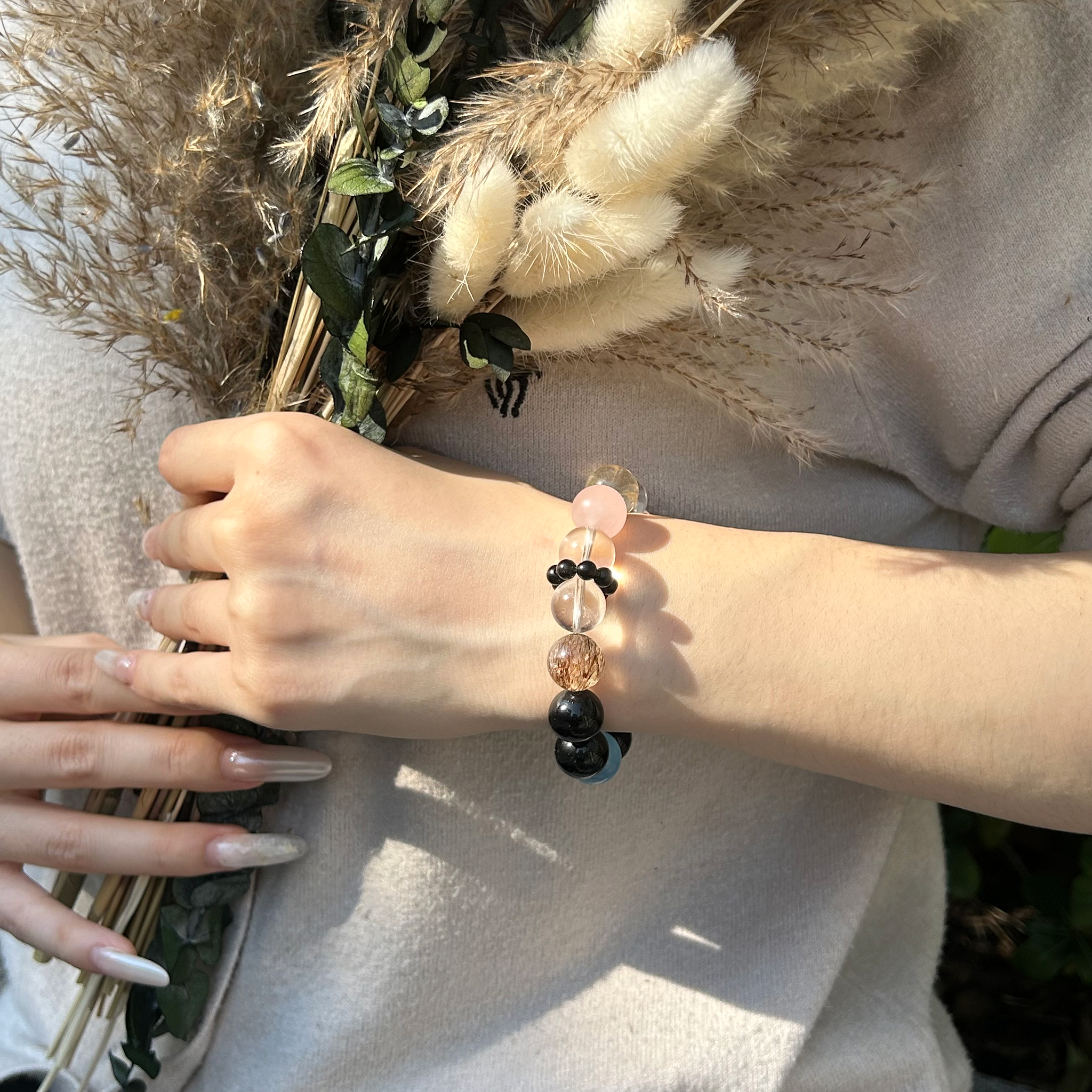Aurlin Gemini Natural Energy Crystal Bracelet – Clarity & Communication