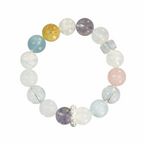 Aurlin Pisces Natural Energy Crystal Bracelet – Intuition & Spiritual Connection – Customizable