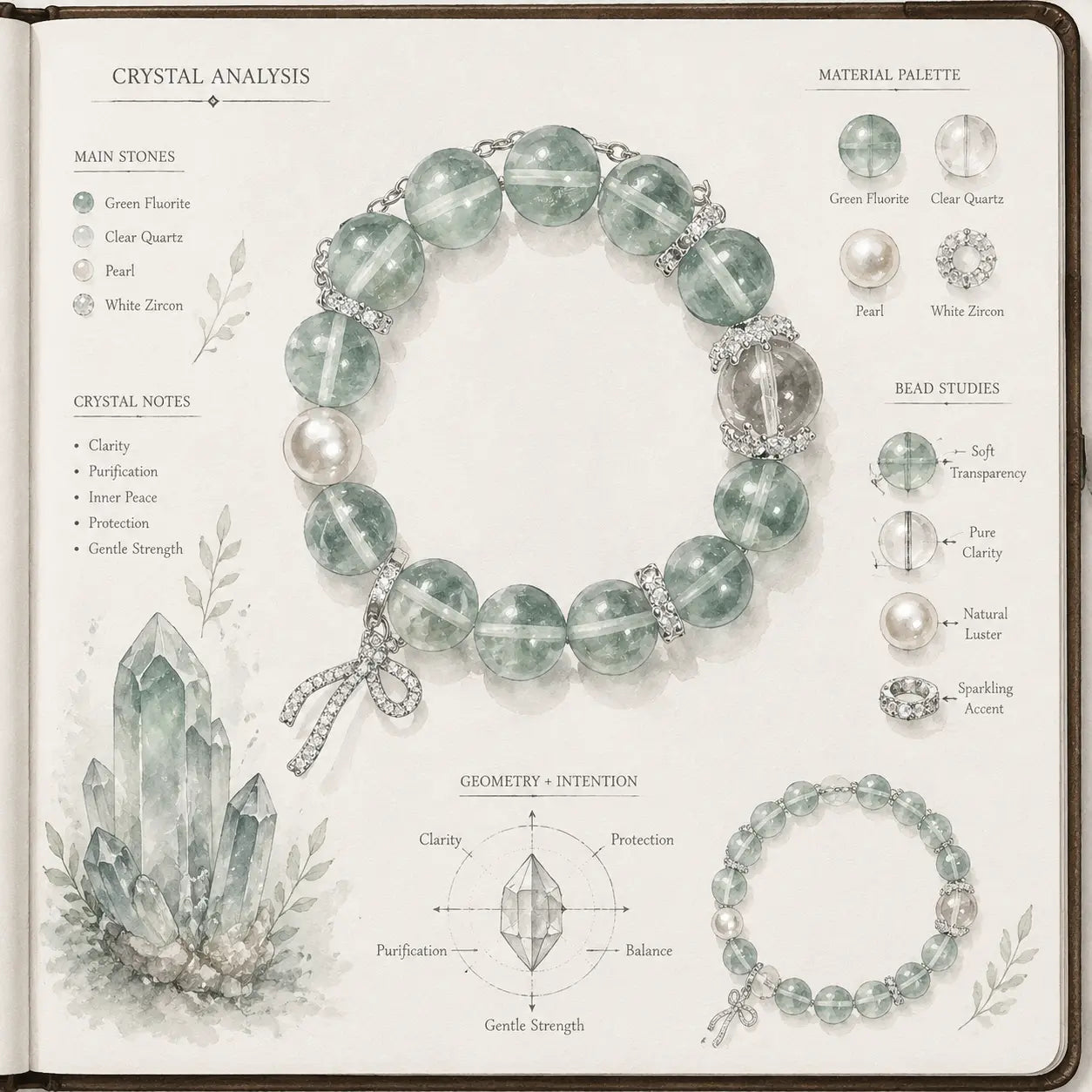 Aurlin Health & Vitality Crystal Bracelet