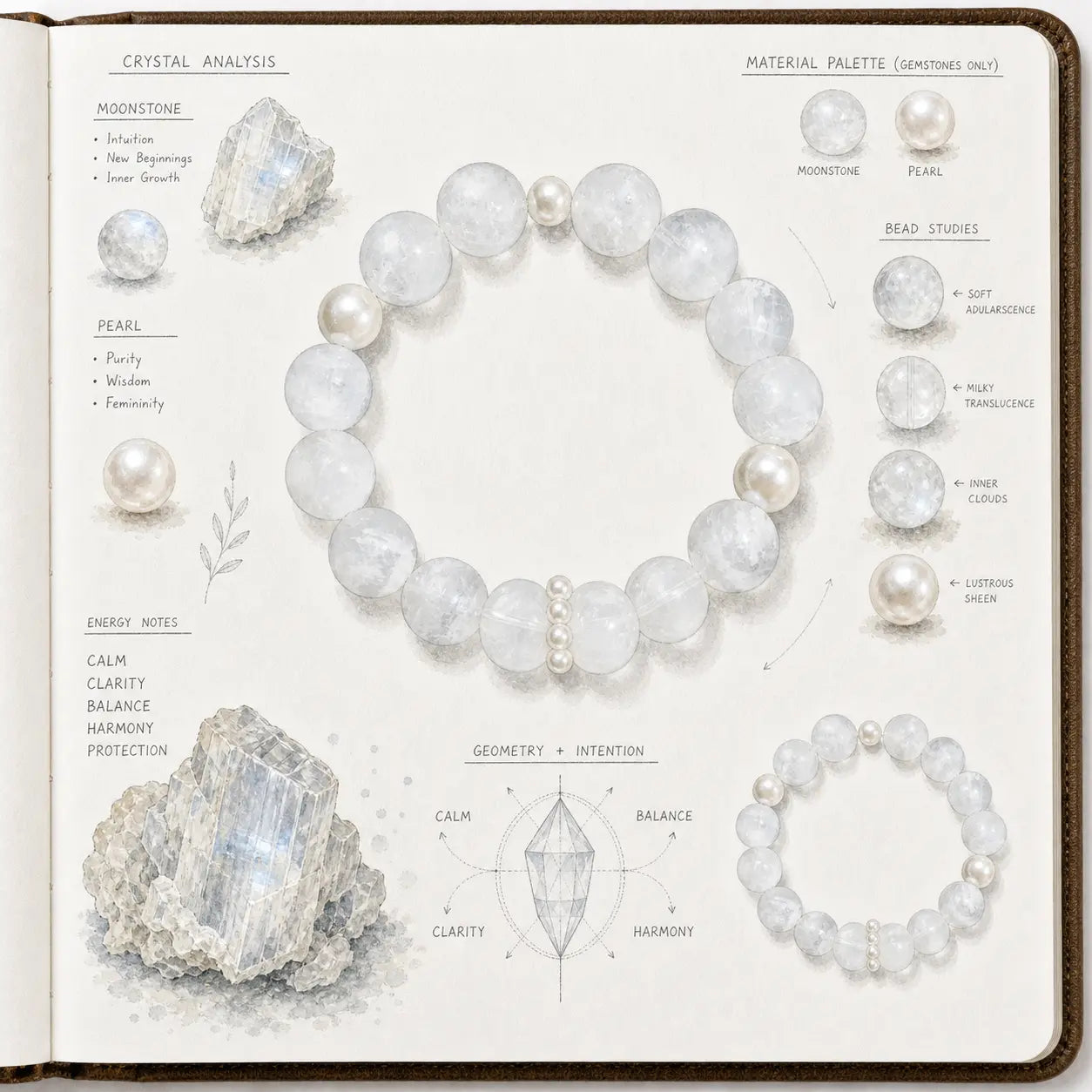 Aurlin Calm & Emotional Crystal Bracelet
