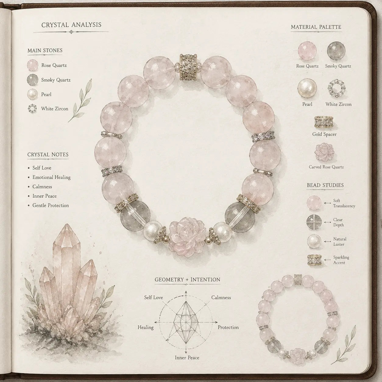 Aurlin Love & Relationships Crystal Bracelet