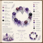 Aurlin Third Eye Chakra Energy Crystal Bracelet – Intuition · Insight · Mental Clarity
