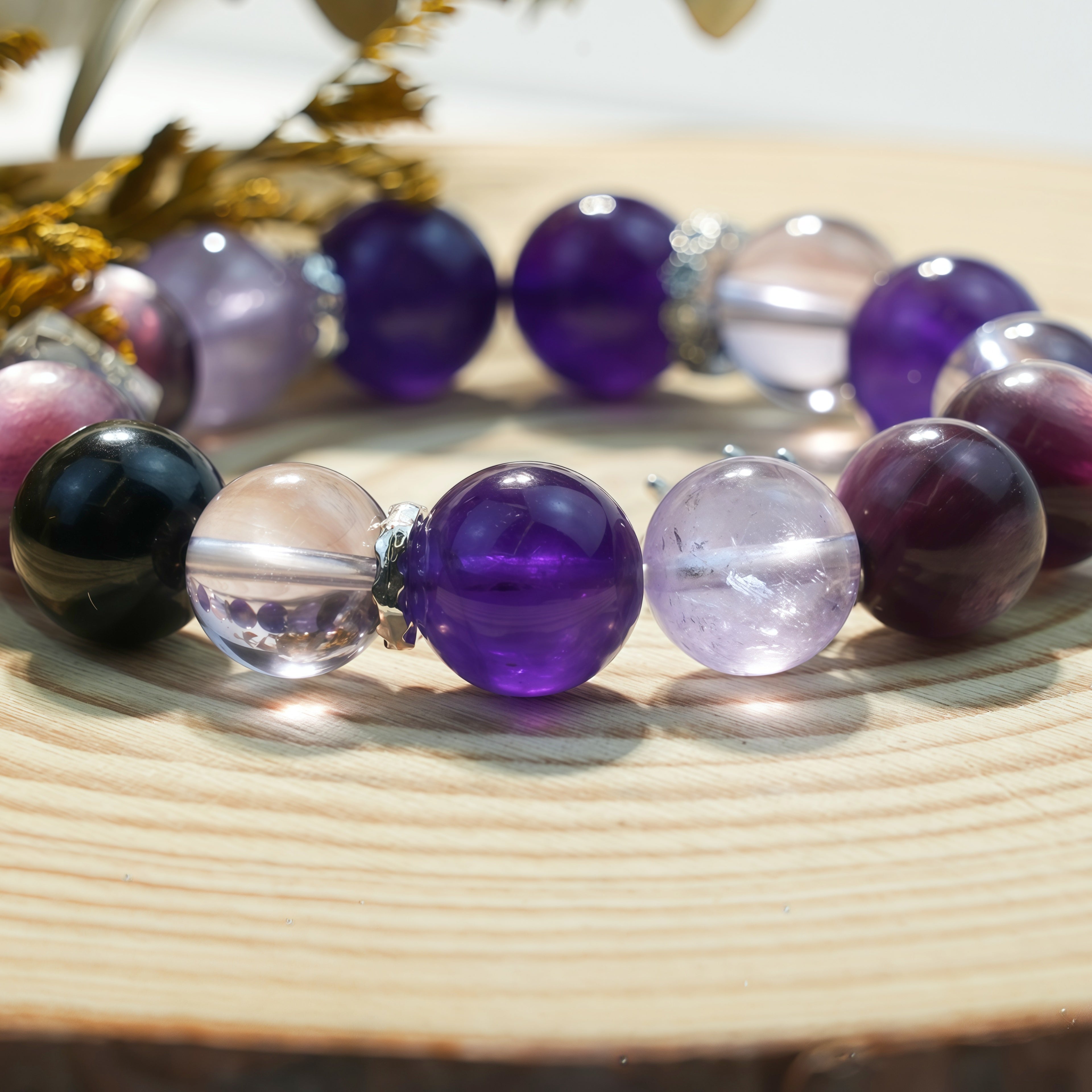 Aurlin Third Eye Chakra Energy Crystal Bracelet – Intuition · Insight · Mental Clarity