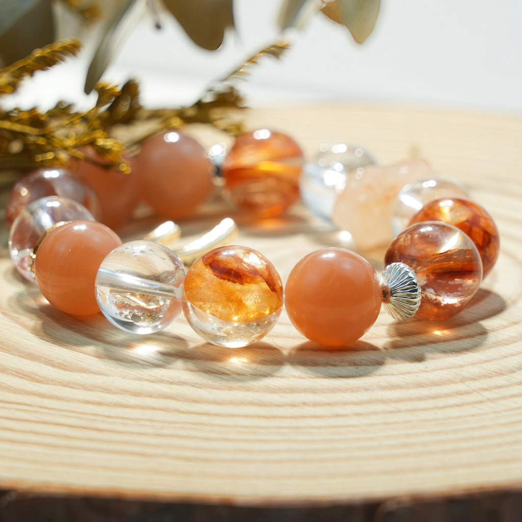 Aurlin Sacral Chakra Energy Crystal Bracelet – Emotional Healing · Creativity · Life Passion