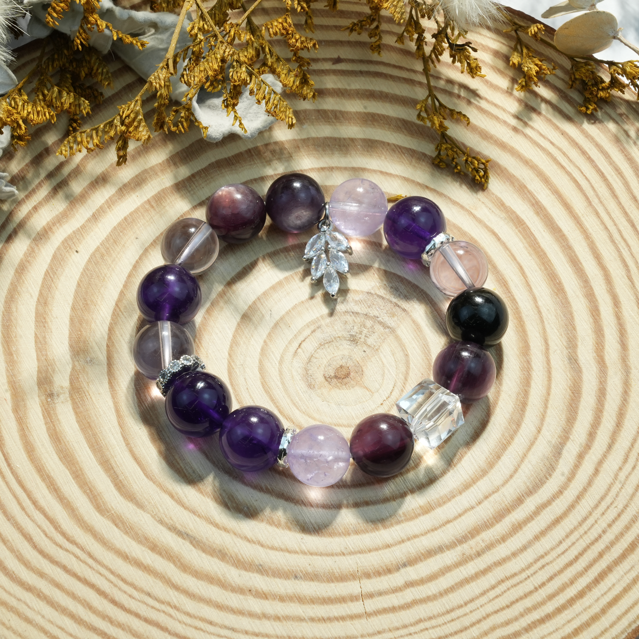 Aurlin Third Eye Chakra Energy Crystal Bracelet – Intuition · Insight · Mental Clarity