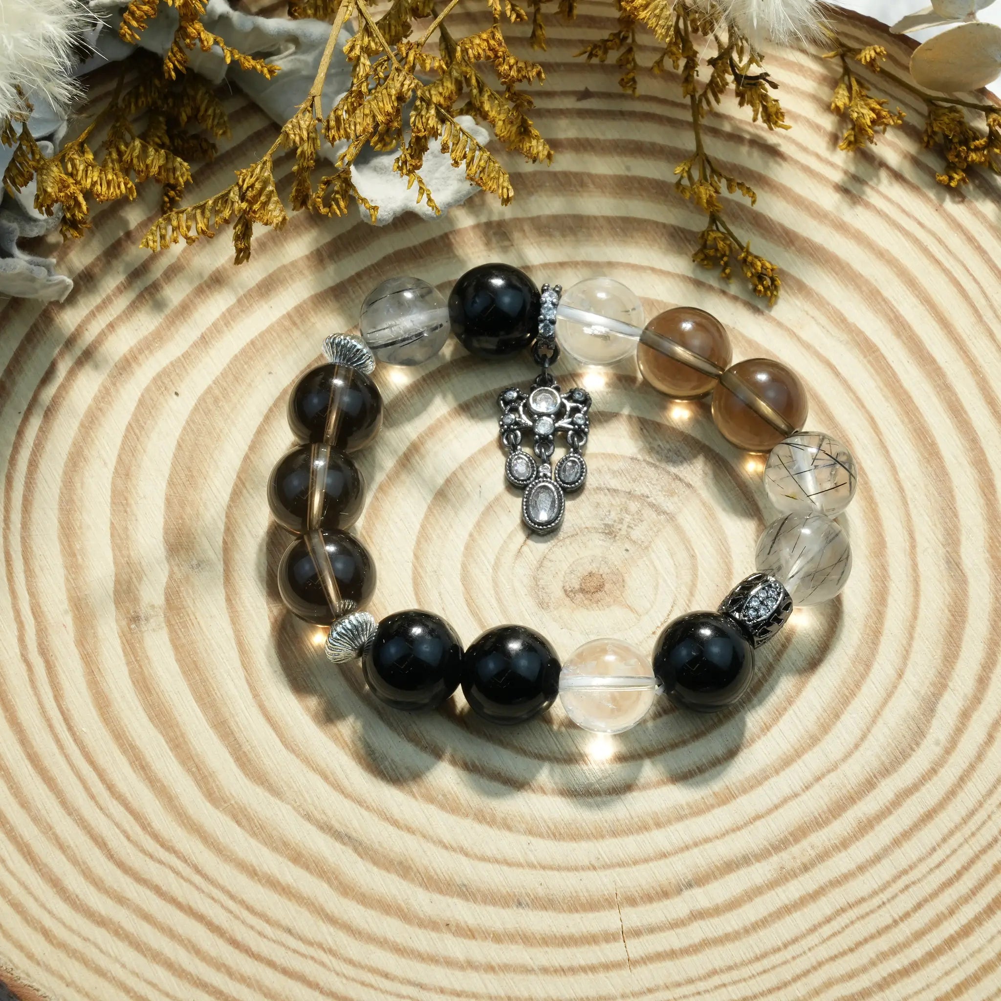 Aurlin Root Chakra Energy Crystal Bracelet – Stability · Security · Grounding