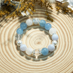 Aurlin Throat Chakra Energy Crystal Bracelet – Clear Communication · Self-Expression · Authentic Connection