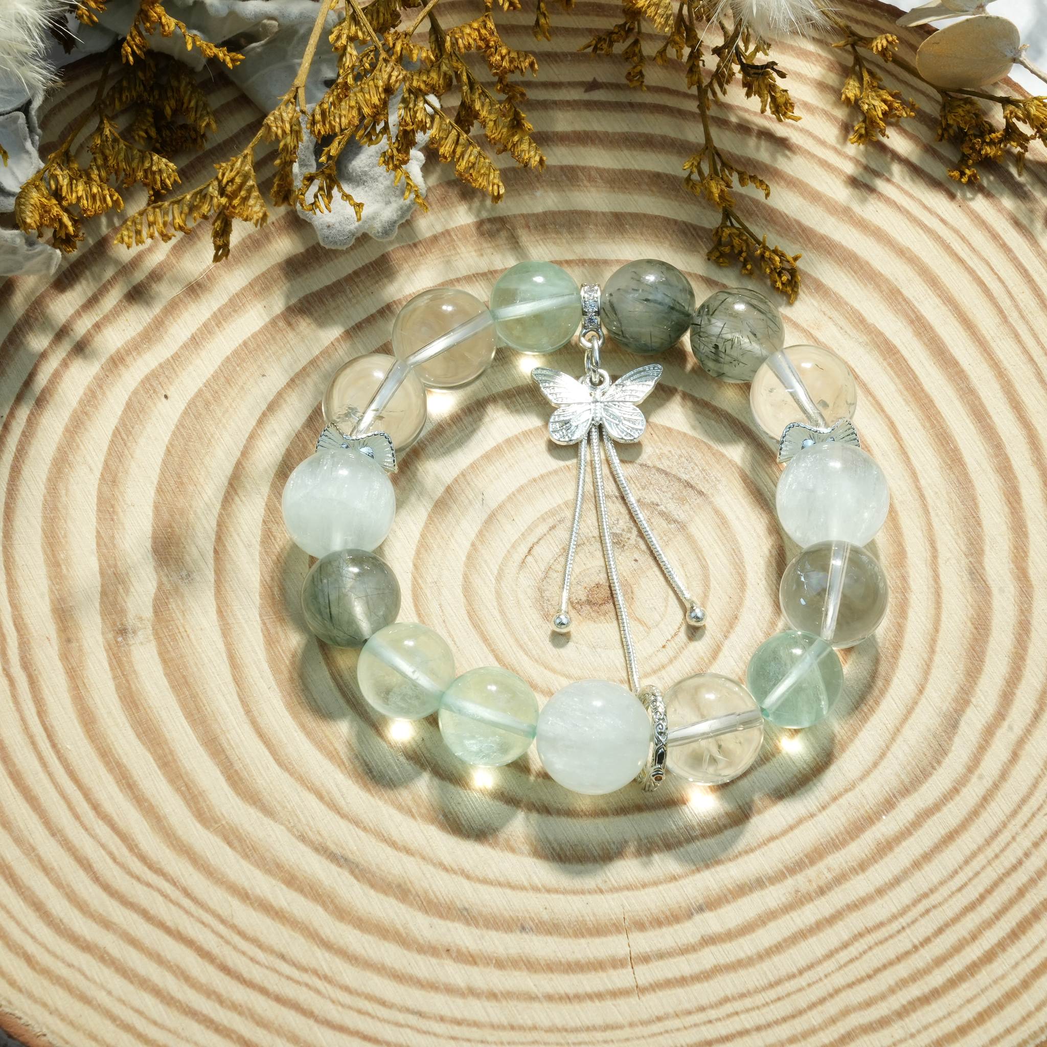 Aurlin Heart Chakra Energy Crystal Bracelet – Healing · Acceptance · Compassion