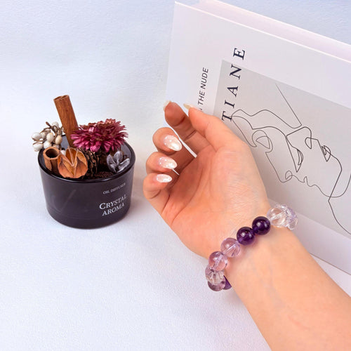 Aurlin Aries Natural Energy Crystal Bracelet – Confidence & Ambition – Customizable