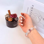 Aurlin Pisces Natural Energy Crystal Bracelet – Intuition & Spiritual Connection – Customizable