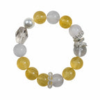 Aurlin Aurlin Abundance & Confidence Bracelet – Yellow Fluorite & Clear Quartz