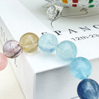 Aurlin Aurlin Aquarius Natural Energy Crystal Bracelet – Innovation & Humanitarian Vibes