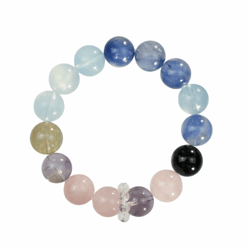 Aurlin Aurlin Aquarius Natural Energy Crystal Bracelet – Innovation & Humanitarian Vibes