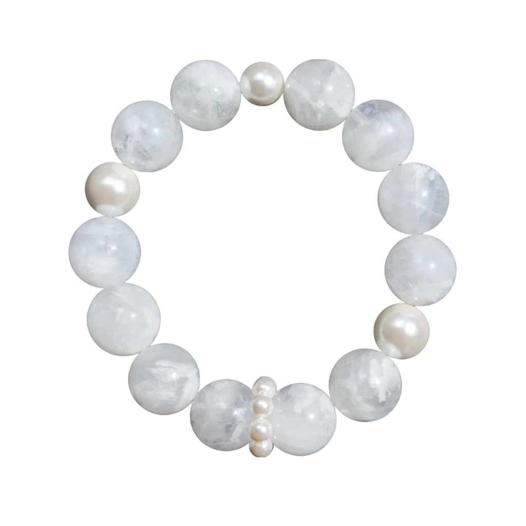 Aurlin Aurlin Clarity & Protection Bracelet – White Phantom Quartz