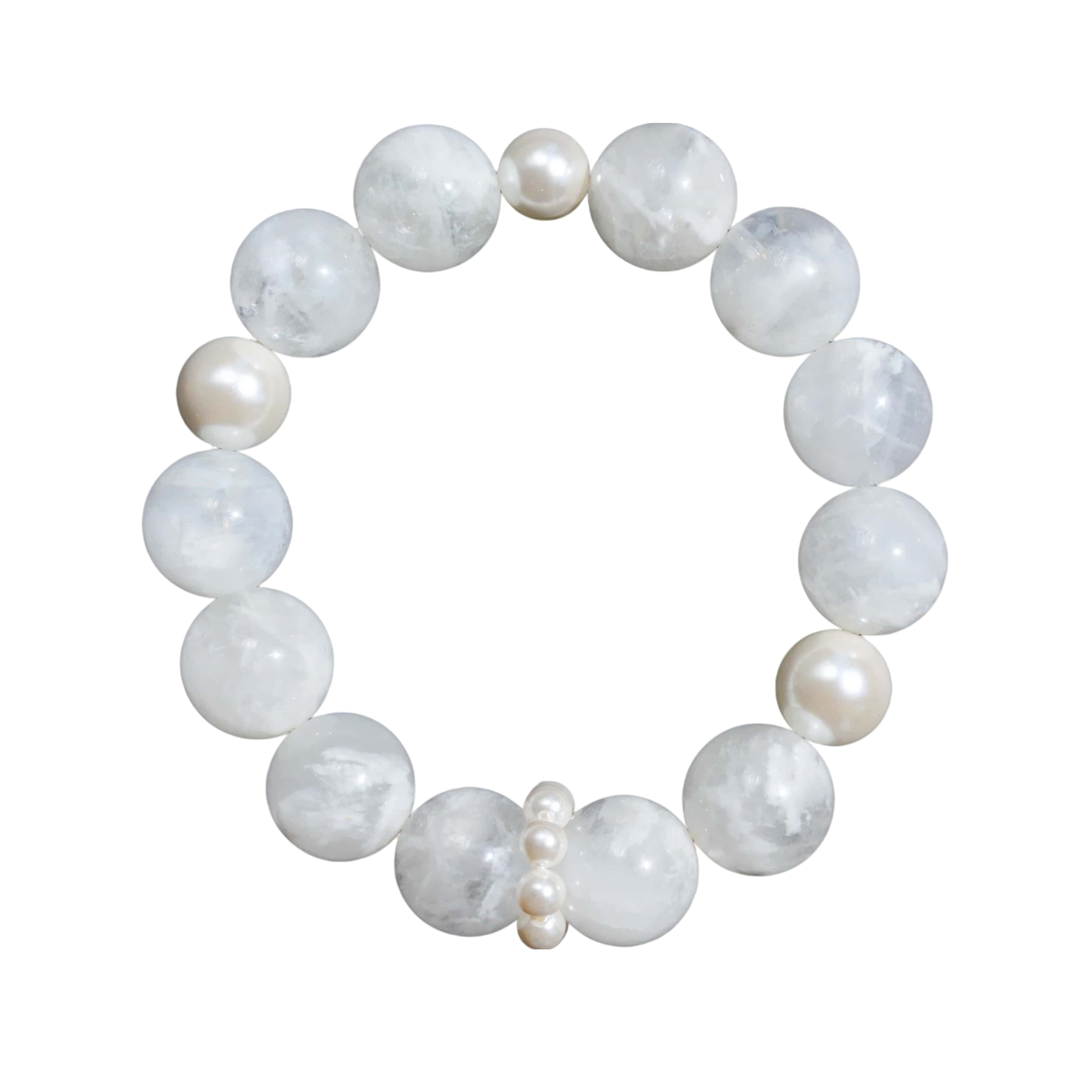Aurlin Aurlin Clarity & Protection Bracelet – White Phantom Quartz