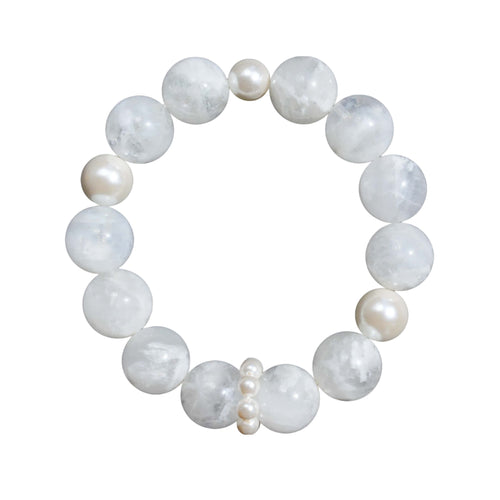 Aurlin Aurlin Clarity & Protection Bracelet – White Phantom Quartz