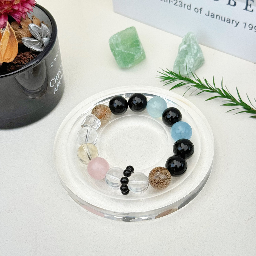 Aurlin Aurlin Gemini Natural Energy Crystal Bracelet – Clarity & Communication