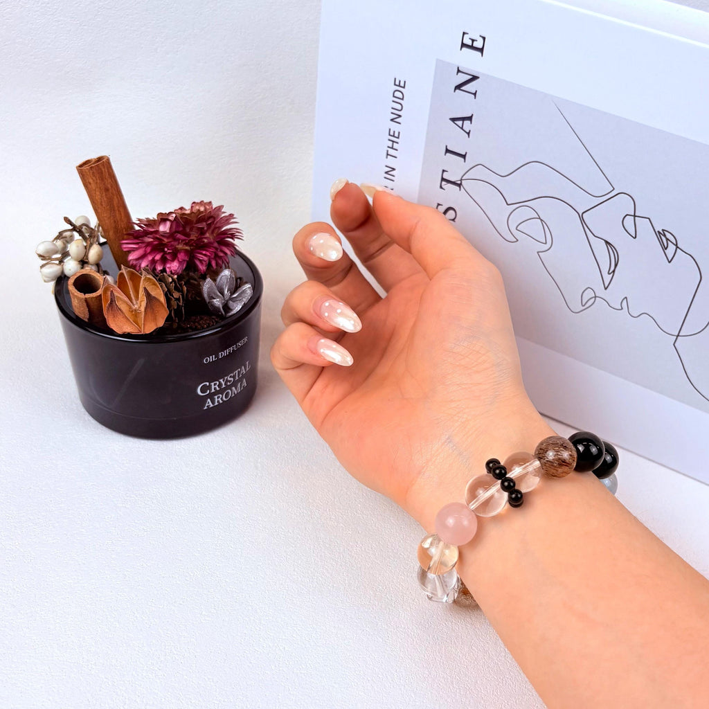 Aurlin Aurlin Gemini Natural Energy Crystal Bracelet – Clarity & Communication
