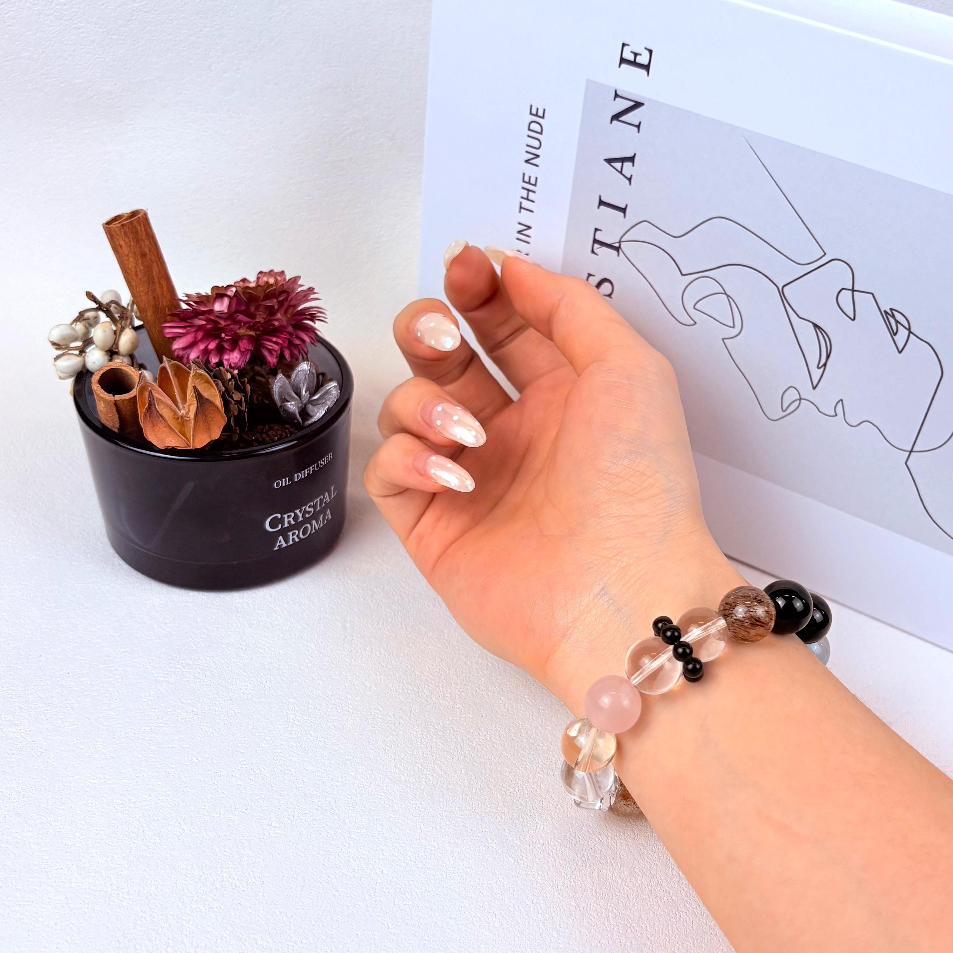 Aurlin Aurlin Gemini Natural Energy Crystal Bracelet – Clarity & Communication