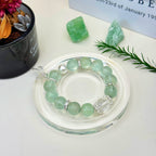 Aurlin Aurlin Growth & Healing Bracelet – Green Fluorite & Clear Quartz