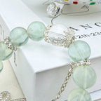 Aurlin Aurlin Growth & Healing Bracelet – Green Fluorite & Clear Quartz
