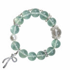 Aurlin Aurlin Growth & Healing Bracelet – Green Fluorite & Clear Quartz