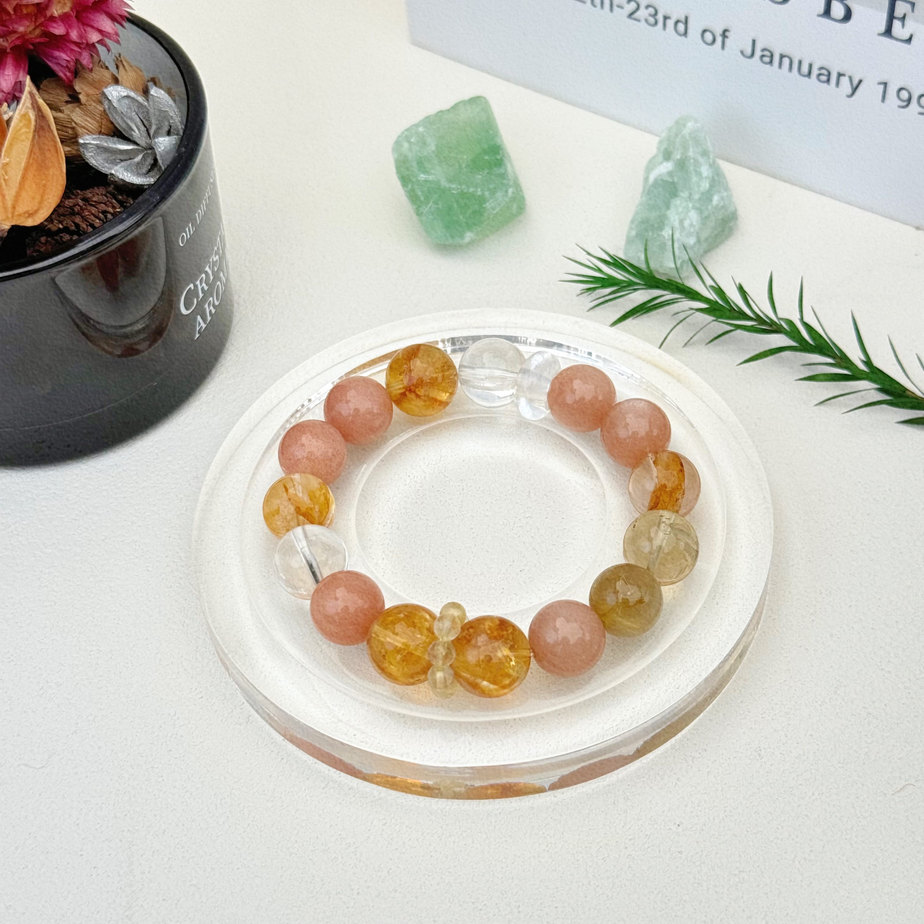 Aurlin Aurlin Leo Natural Energy Crystal Bracelet – Confidence & Leadership