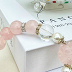 Aurlin Aurlin Love & Self-Care Bracelet – Rose Quartz & Clear Quartz