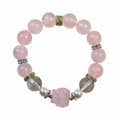 Aurlin Aurlin Love & Self-Care Bracelet – Rose Quartz & Clear Quartz