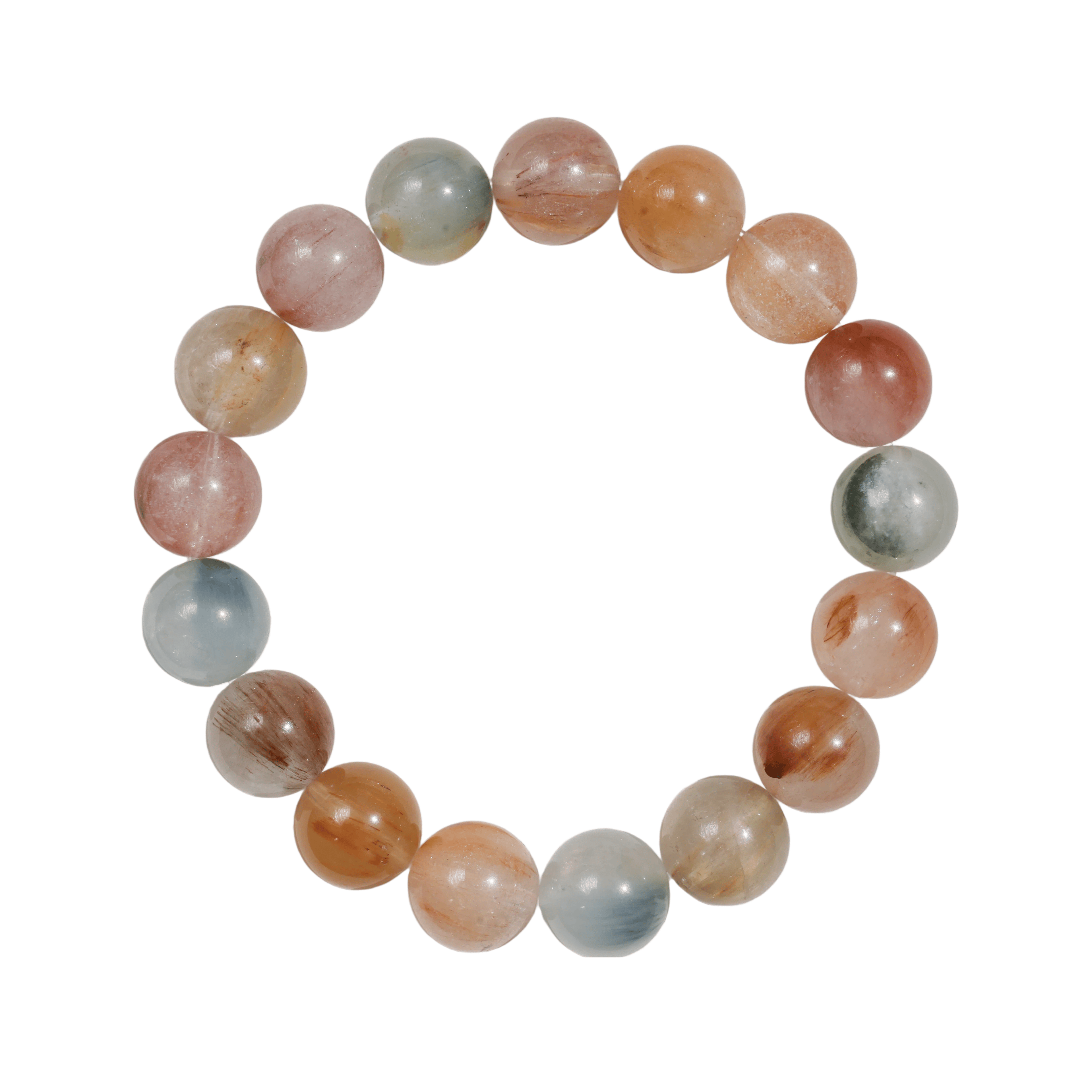 Aurlin Aurlin Mixed Color Fiber Quartz Bracelet – Joy, Vitality & Creativity