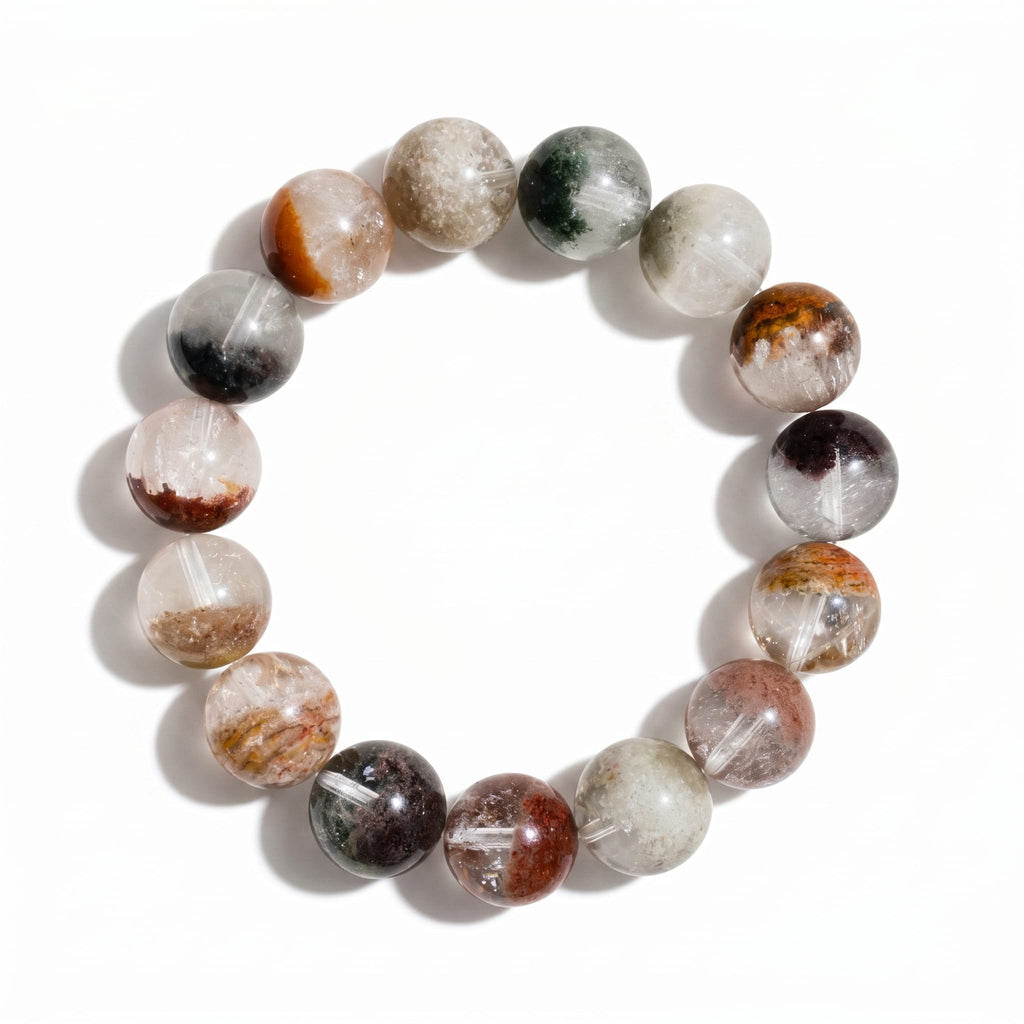 Aurlin Aurlin Mixed Color Phantom Quartz Bracelet – Growth, Abundance & Spiritual Evolution