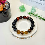 Aurlin Aurlin Protection & Grounding Bracelet – Obsidian, Yellow Tiger‘s Eye & Red Tiger‘s Eye