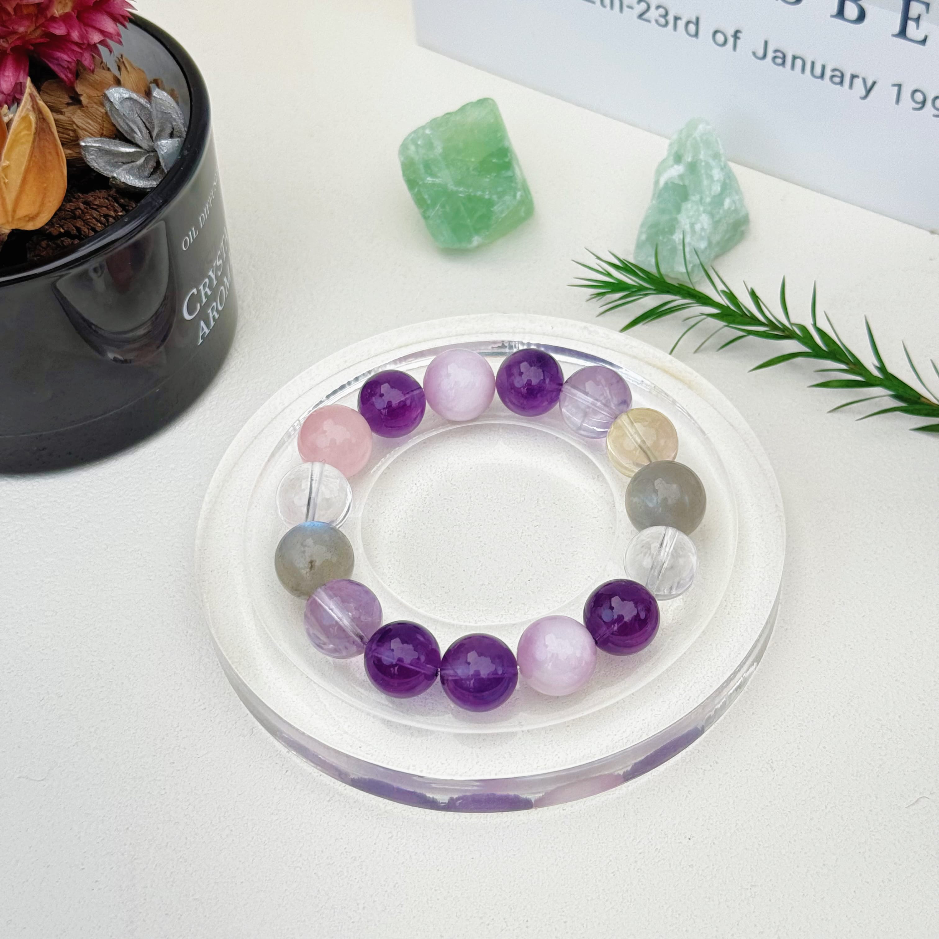 Aurlin Aurlin Scorpio Natural Energy Crystal Bracelet – Transformation & Inner Power